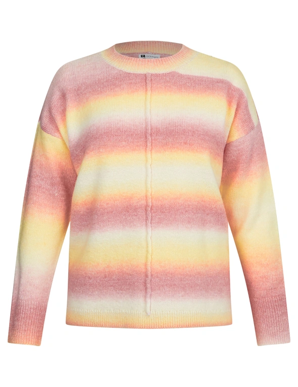 Rockmans Long Sleeve Seam Front Ombre Knitwear Jumper, hi-res image number null