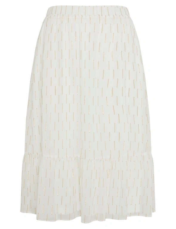 Rockmans Foil Detail Layered Midi Skirt, hi-res image number null
