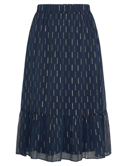 Rockmans Foil Detail Layered Midi Skirt