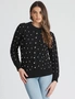 Rockmans Long Sleeve Pearl Cable Knitwear Jumper, hi-res