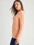 Rockmans Long Sleeve Pearl Cable Knitwear Jumper, hi-res