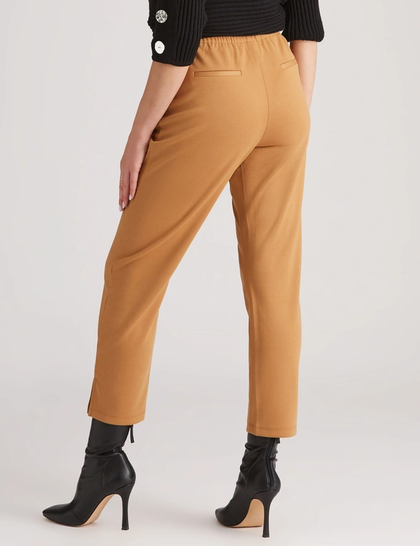 Rockmans Full Length Military Button Ponte Pants, hi-res image number null