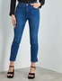 Rockmans Side Split Distressed Skinny Ankle Length Jeans, hi-res