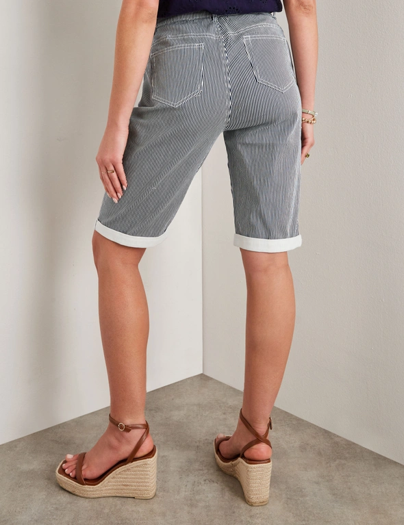 Rockmans Knee Length Comfort Waist 5 Pocket Shorts, hi-res image number null