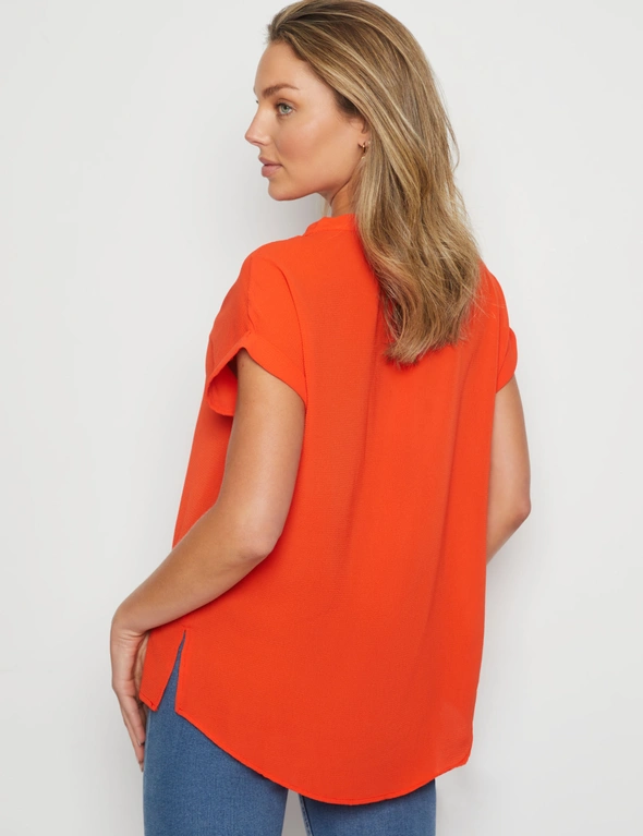 Rockmans Extended Sleeve Zip Front Top, hi-res image number null