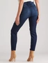 Rockmans Full Length Distressted Patch Skinny Jeans, hi-res