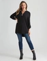 Rockmans 3/4 Sleeve Knitwear Button Front Top, hi-res
