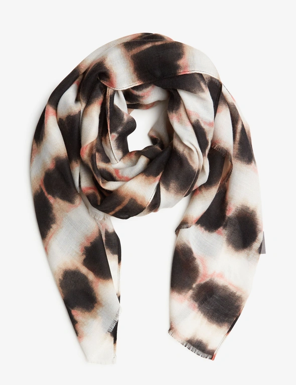 Amber Rose Linear Tie Dye Woven Scarf, hi-res image number null