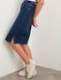 Rockmans Knee Length Denim Skirt, hi-res