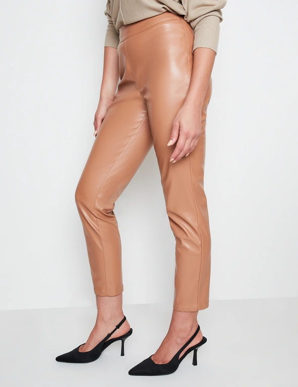 Rockmans Full Length PU Stretch Pant, hi-res image number null