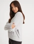 Rockmans Long Sleeve Chain Neck Feather Jumper, hi-res