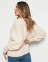 Rockmans Long Sleeve Chain Neck Feather Jumper, hi-res