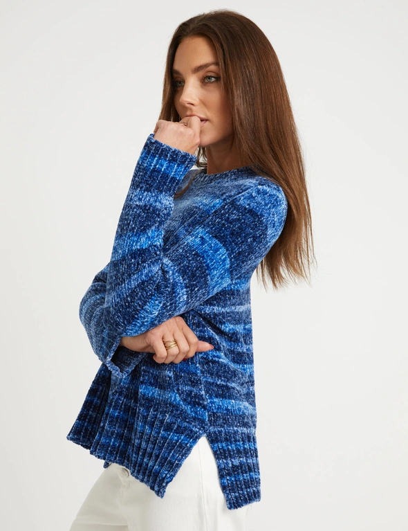 Rockmans Long Sleeve Ombre Chenille Jumper, hi-res image number null