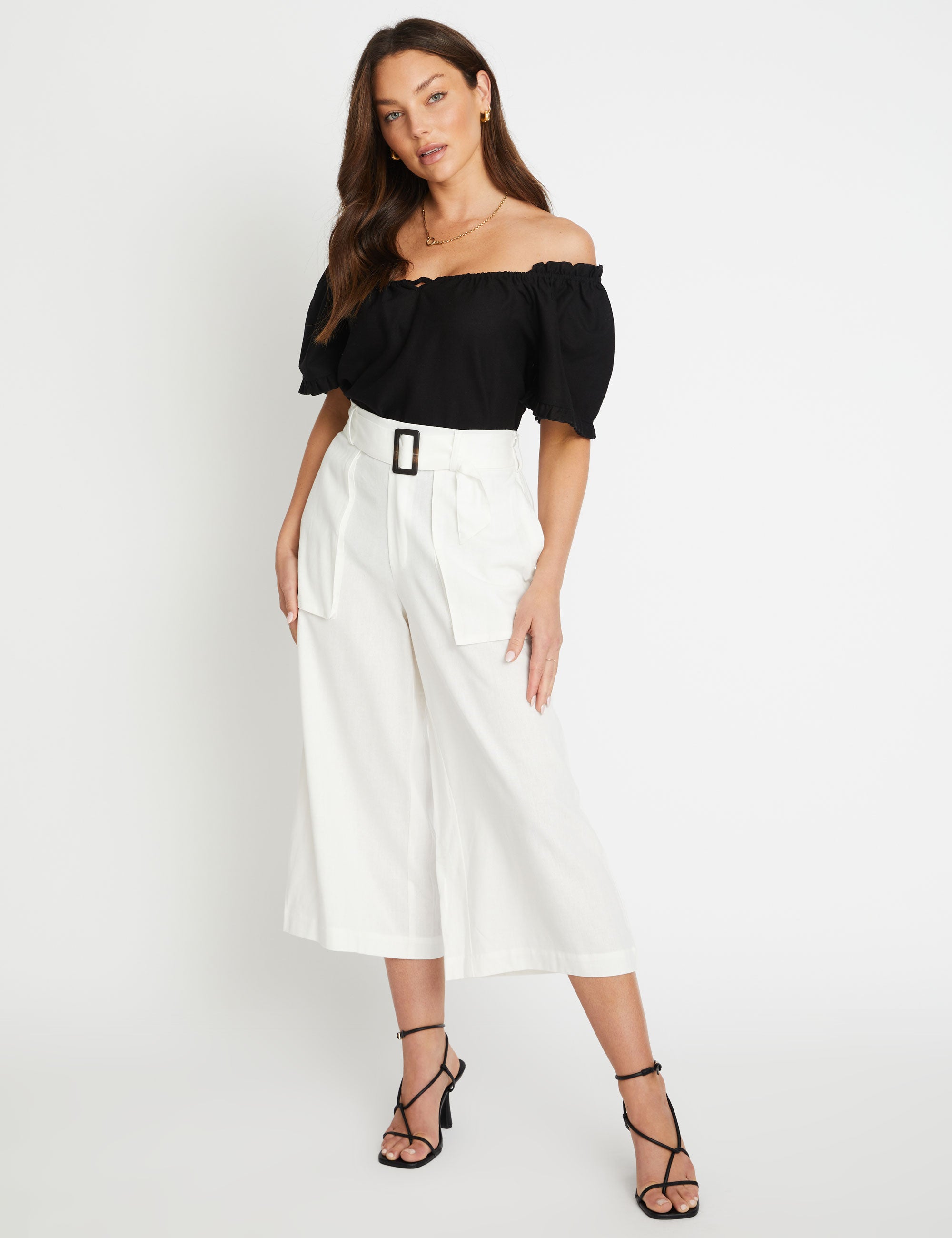 Rockmans Belted Wide Leg Pant | Crossroads