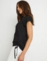 Rockmans Rouched Side Cap Sleeve Tee, hi-res