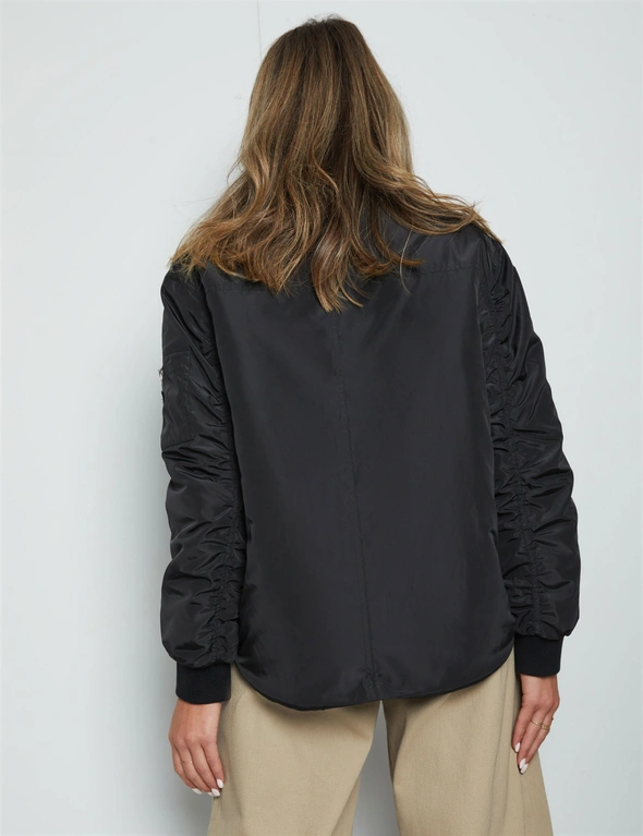 Rockmans Relaxed Bomber Jacket, hi-res image number null