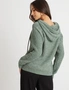 Rockmans Chenille Hooded Lace Up Jumper, hi-res