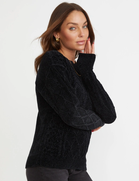 Rockmans Cable Chenille Jumper, hi-res image number null