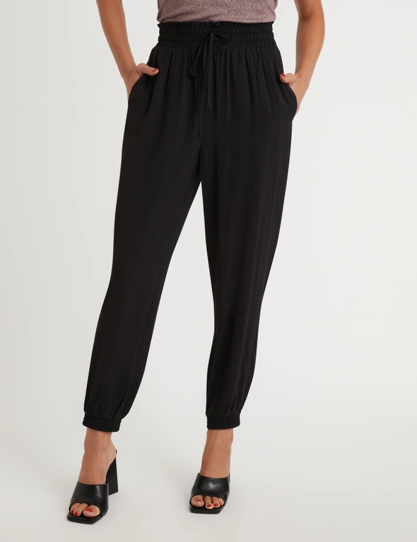Rockmans Shirred Cuff Soft Pant, hi-res image number null