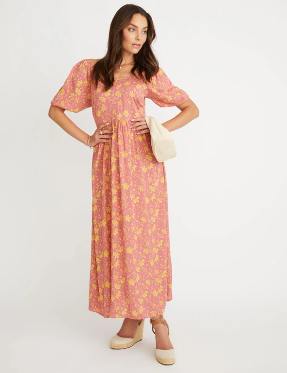 Rockmans Puff Sleeve Maxi Dress, hi-res image number null