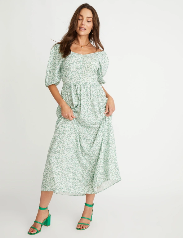 Rockmans Puff Sleeve Maxi Dress, hi-res image number null