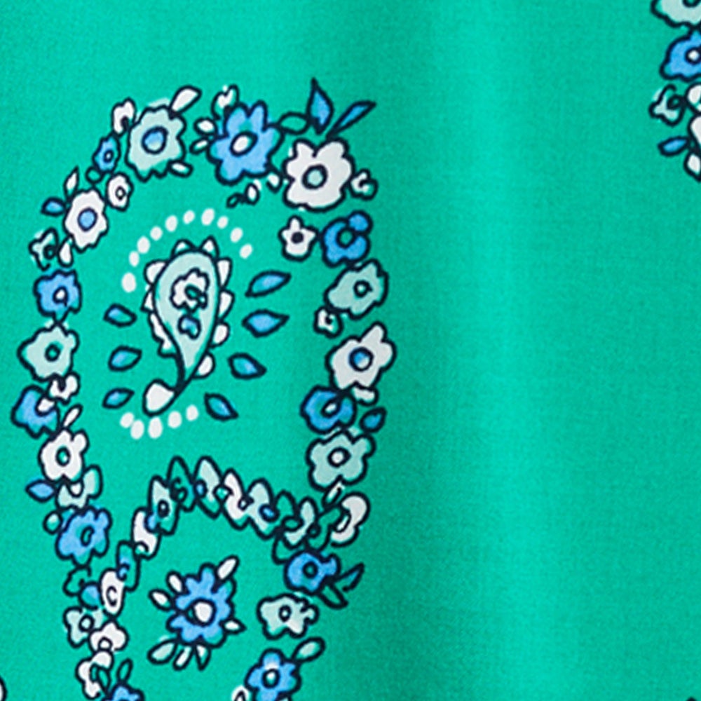 GREEN FLOWER PAISLEY