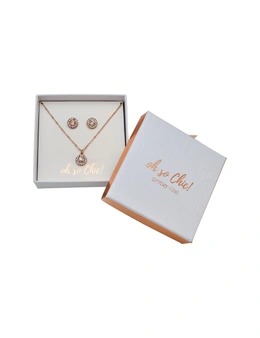 Amber Rose Mothers Day Earring Necklace Giftbox
