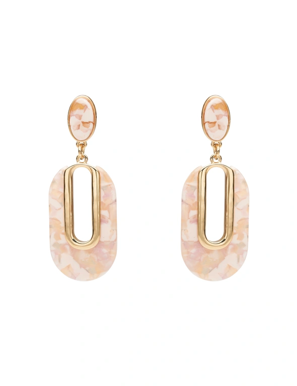 Amber Rose Animal Oval Earrings, hi-res image number null