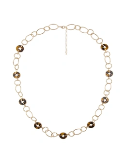 Amber Rose Tort Chain Necklace
