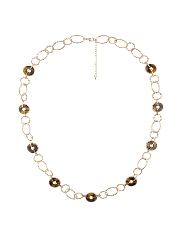 Amber Rose Tort Chain Necklace, hi-res image number null