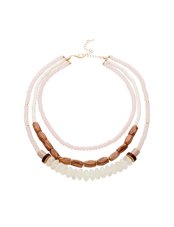 Amber Rose Mixed Materials Statement Necklace, hi-res image number null