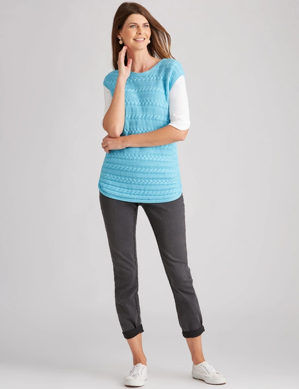 W.Lane Cable Knitwear Pullover Top, hi-res image number null