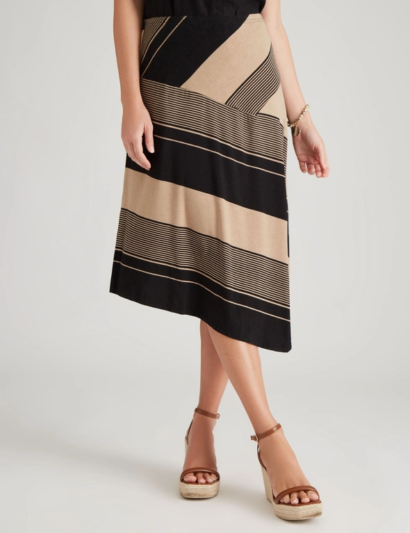 W.Lane Block Stripe Skirt, hi-res image number null