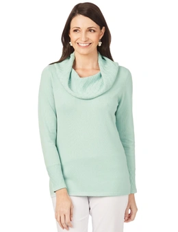 W.Lane Cowl Neck Pullover Top