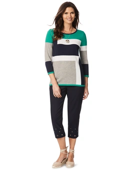 W.Lane Decked Out Colour Block Pullover
