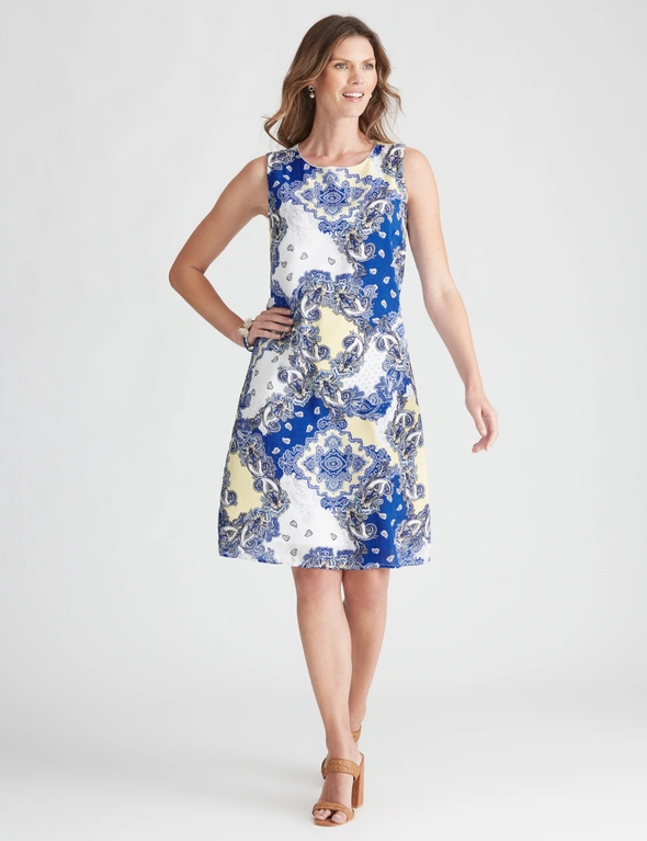 W.Lane Paisley Placement Dress, hi-res image number null