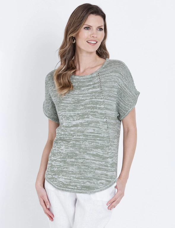 W.Lane Pointelle Knitwear Pullover Top, hi-res image number null