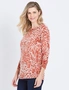 W.Lane Abstract Animal Printed Pullover Top, hi-res