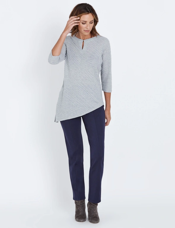 W.Lane Assymetric Spliced Textured Top, hi-res image number null