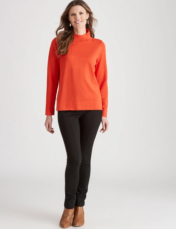 W.Lane Roll Neck Button Detail Pullover, hi-res image number null