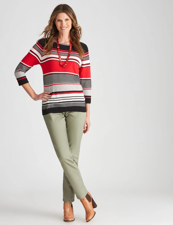 W.Lane Stripe Pullover Top, hi-res image number null