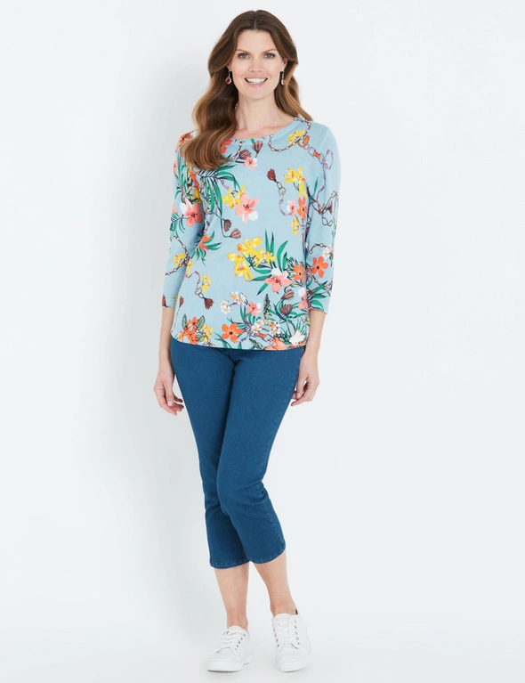 W.Lane Tropical Chain Pullover Top, hi-res image number null