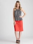 W.Lane Panelled Linen Skirt, hi-res