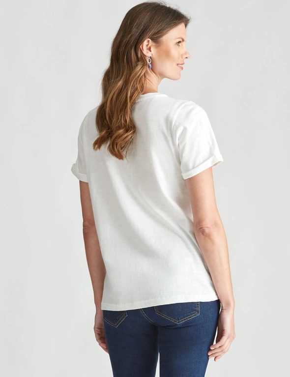 W.Lane Lace Panel T-Shirt, hi-res image number null