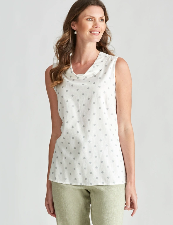 W.Lane Cowl Neck Button Top, hi-res image number null