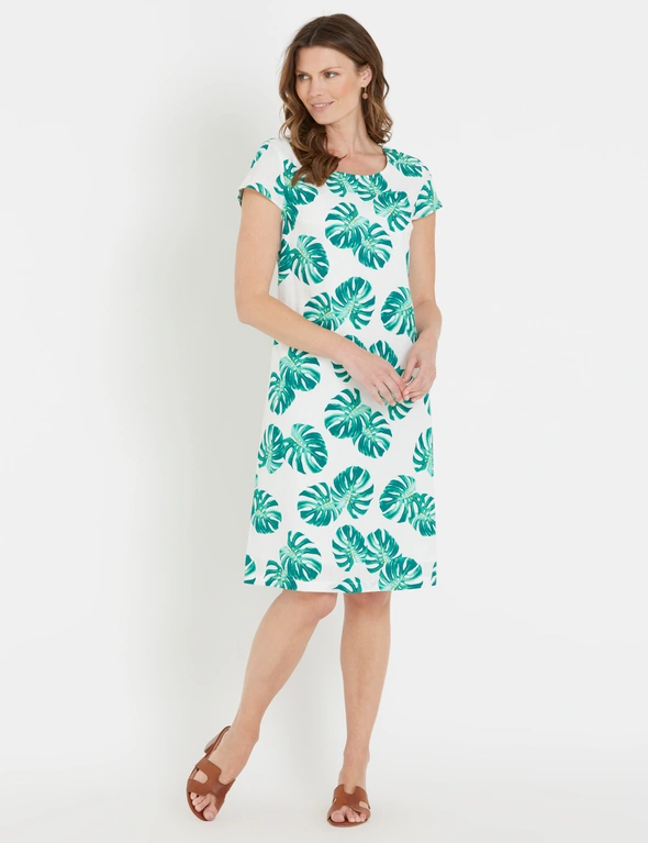 W.Lane Linen Printed Dress, hi-res image number null