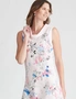 W.Lane Abstract Floral Placement Dress, hi-res