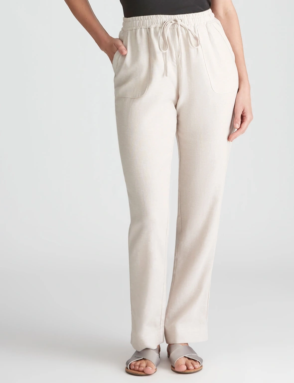 W.Lane Linen Full Length Pants, hi-res image number null