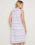 W.Lane Linen Stripe Cowl Dress, hi-res