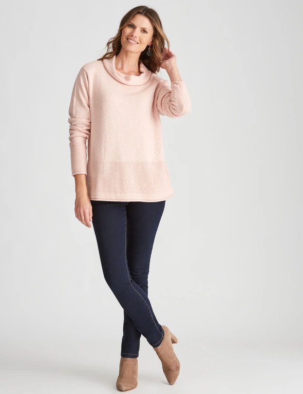 W.Lane Cowl Neck Rib Pullover, hi-res image number null
